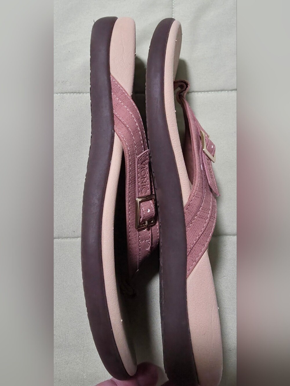 Vionic Tide Patty Orthotic Sandal With Buckle Detail, Macaroon, Size 7 - Picture 6 of 11